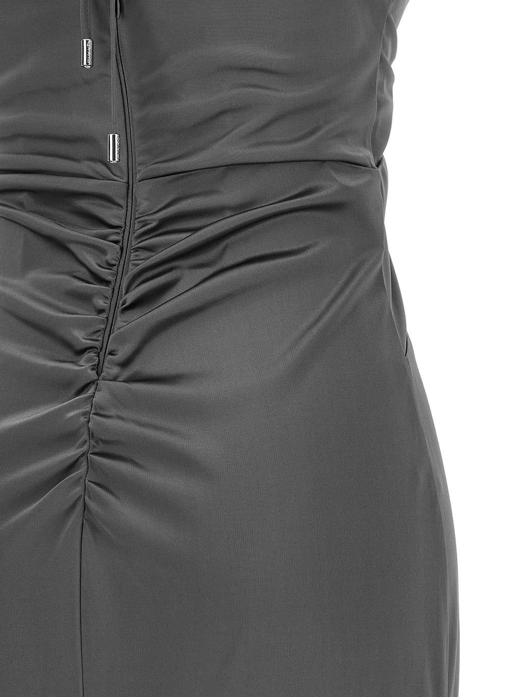 Anthracite Acetate Long Dress