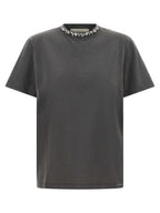 Dark Gray Cotton Jersey Crewneck T-Shirt