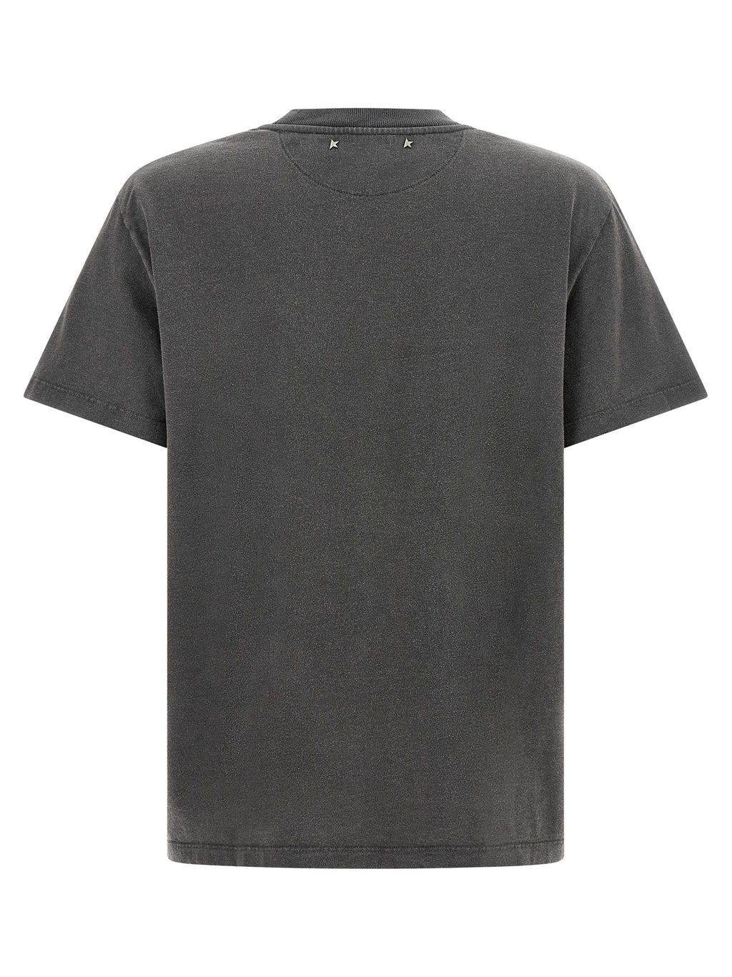 Dark Gray Cotton Jersey Crewneck T-Shirt