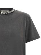 Dark Gray Cotton Jersey Crewneck T-Shirt