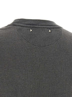 Dark Gray Cotton Jersey Crewneck T-Shirt