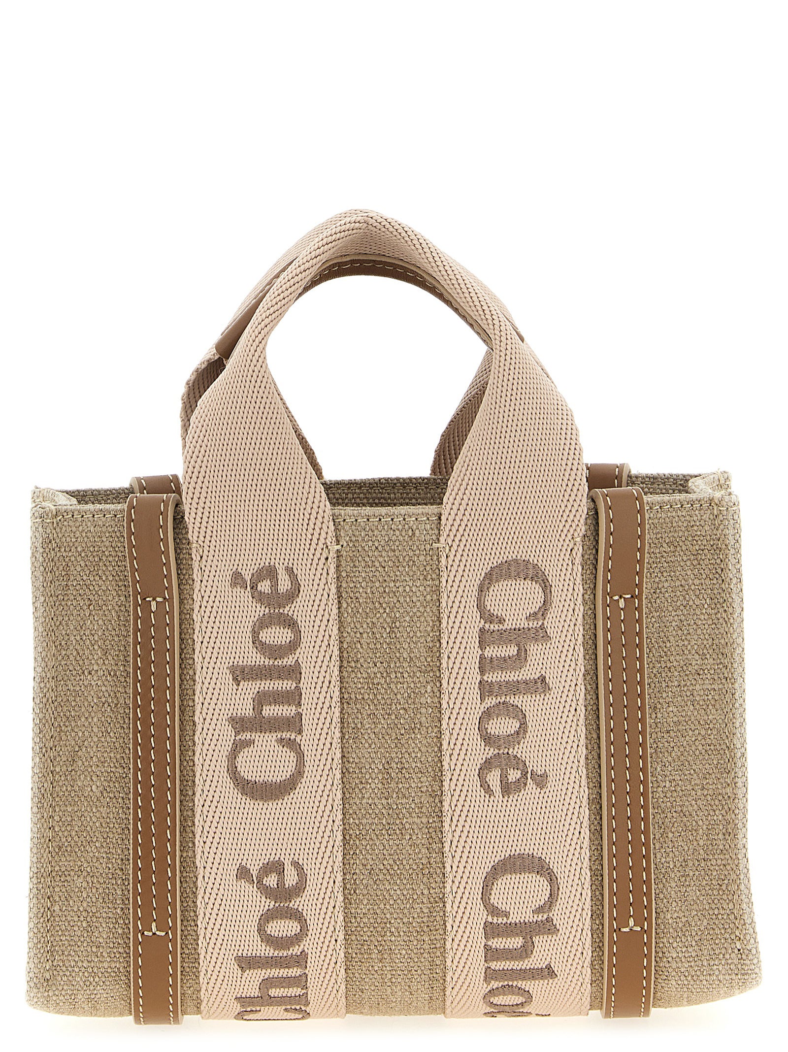 Linen Woody Mini Handbag