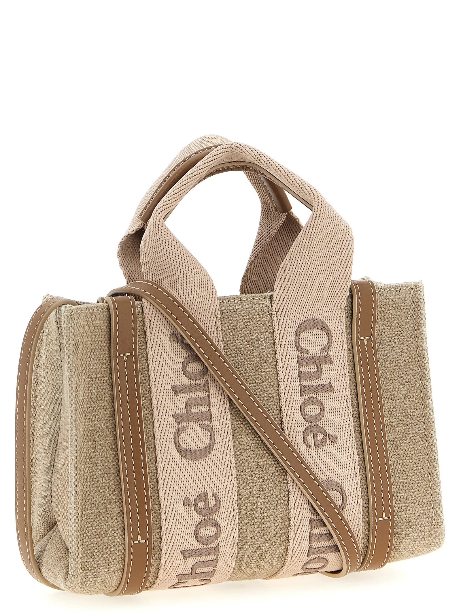 Linen Woody Mini Handbag
