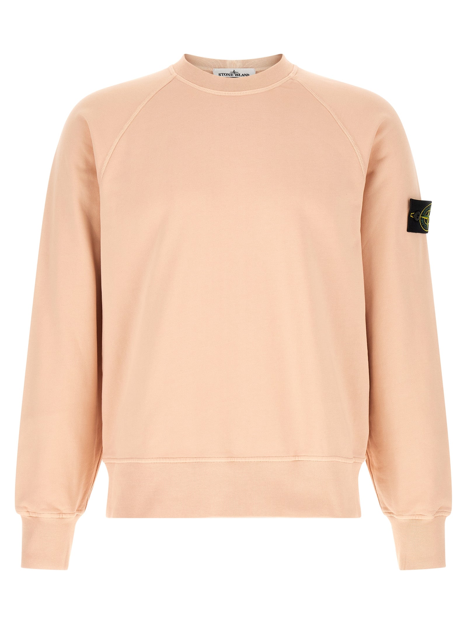Antique Pink Cotton Crewneck Sweatshirt