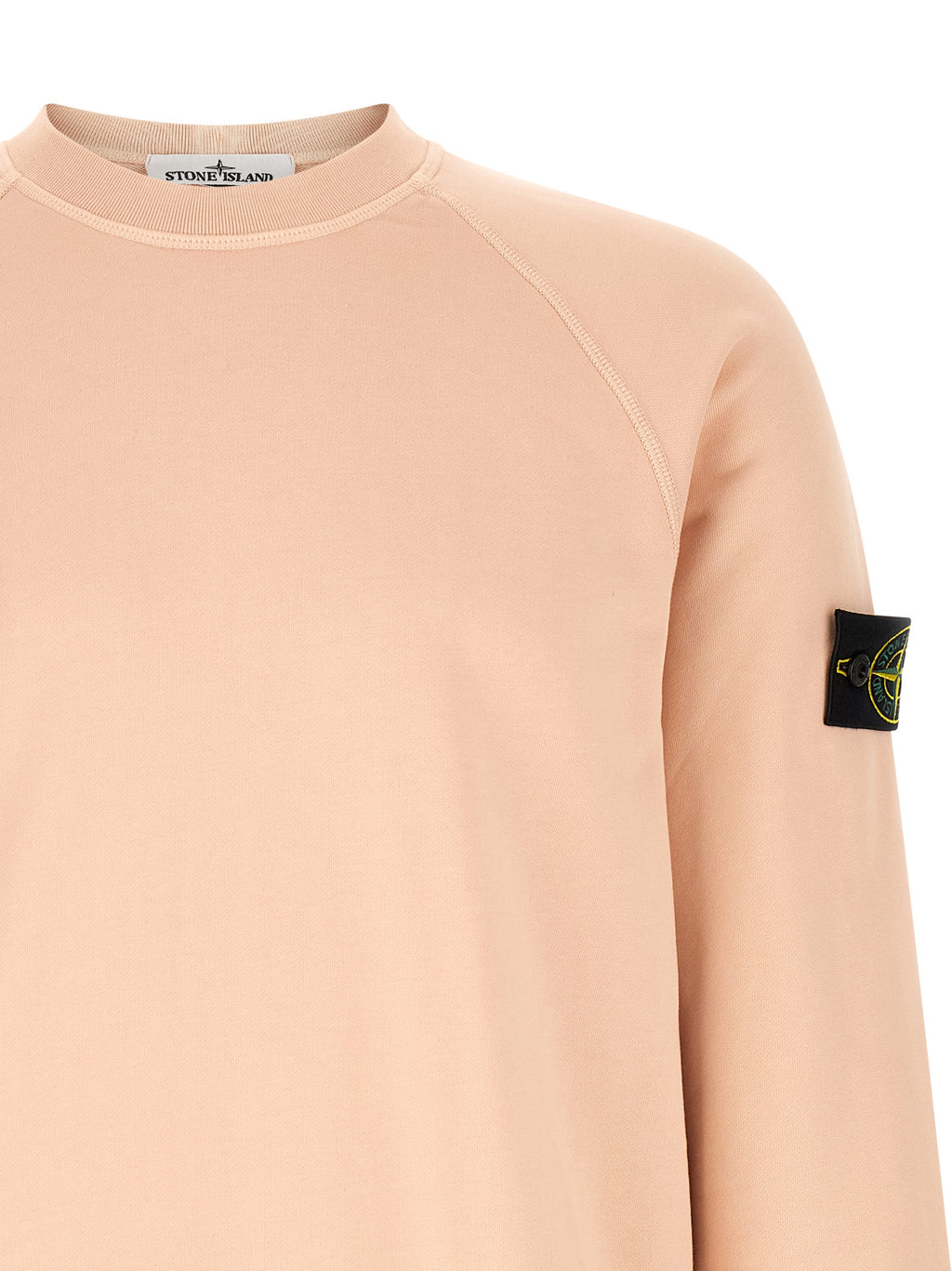 Antique Pink Cotton Crewneck Sweatshirt