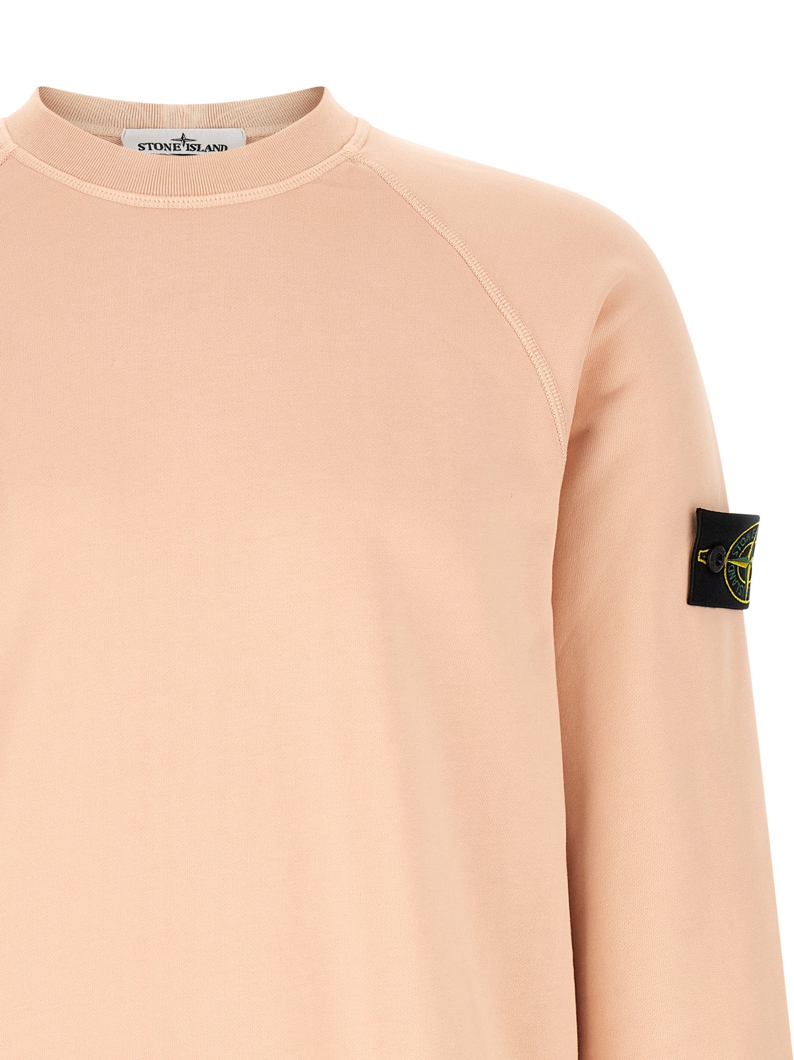 Antique Pink Cotton Crewneck Sweatshirt