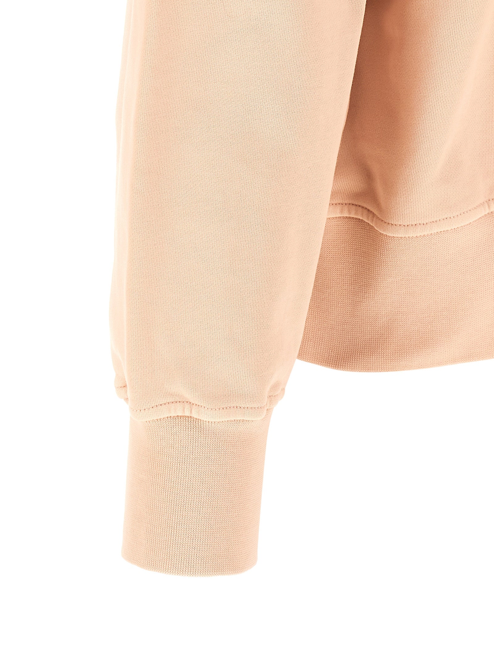 Antique Pink Cotton Crewneck Sweatshirt