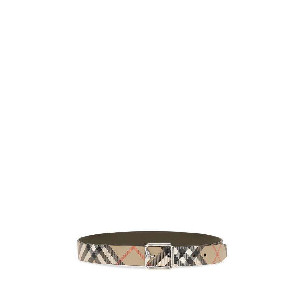 Reversible Check Belt in Calfskin