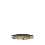 Reversible Check Belt in Calfskin