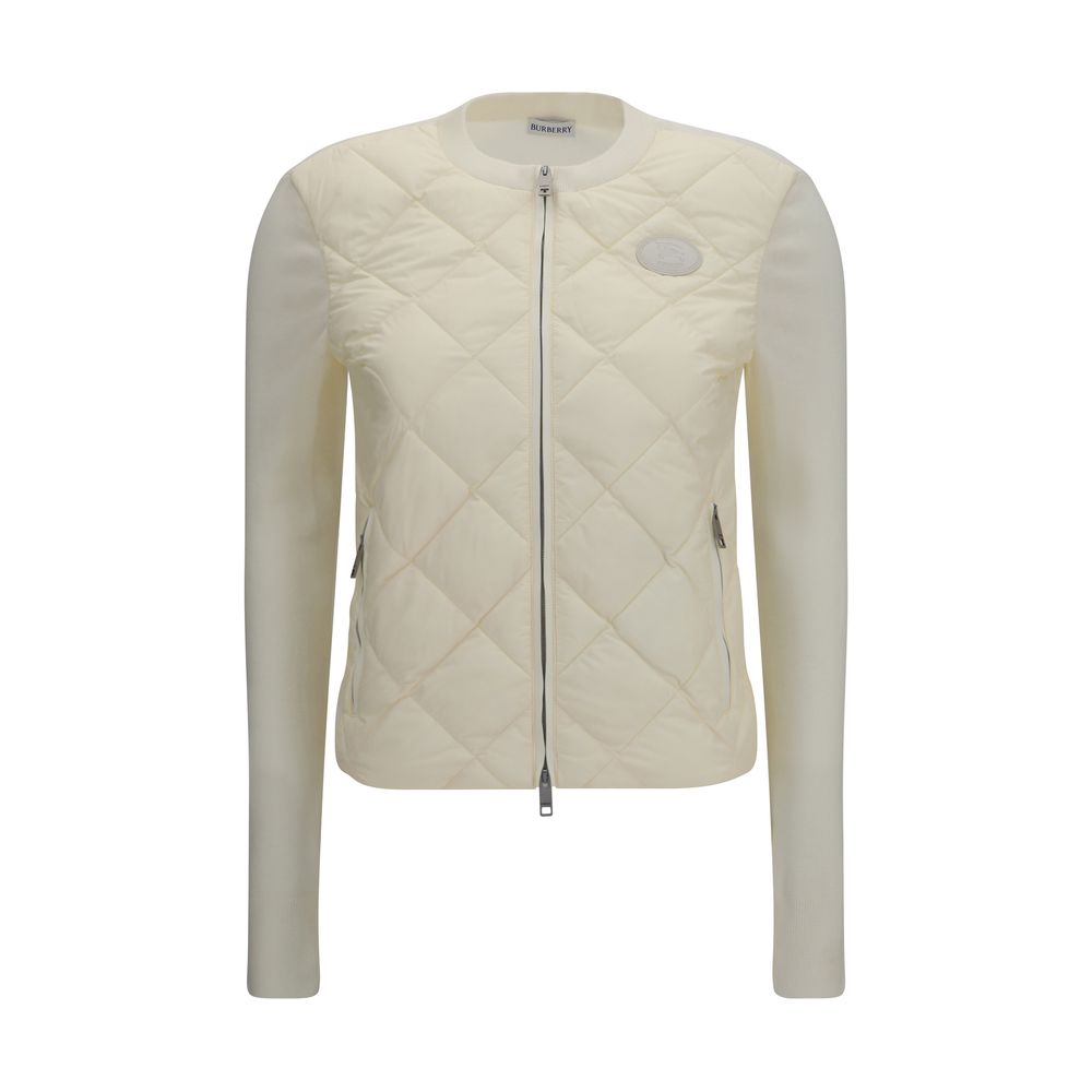 Diamond-Quilted Polyamide Cardigan