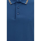 Cotton Piqué Polo with Check Trim
