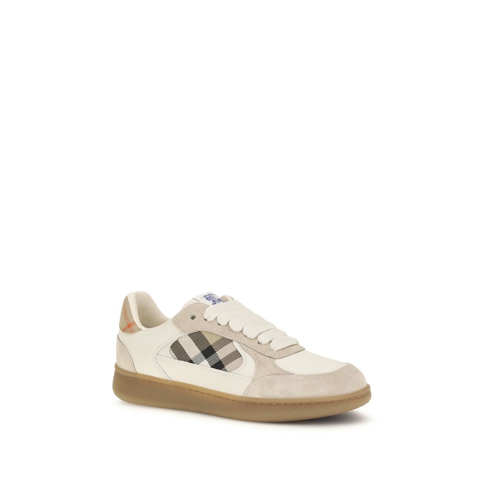 Terrace Calf Leather Check Sneakers