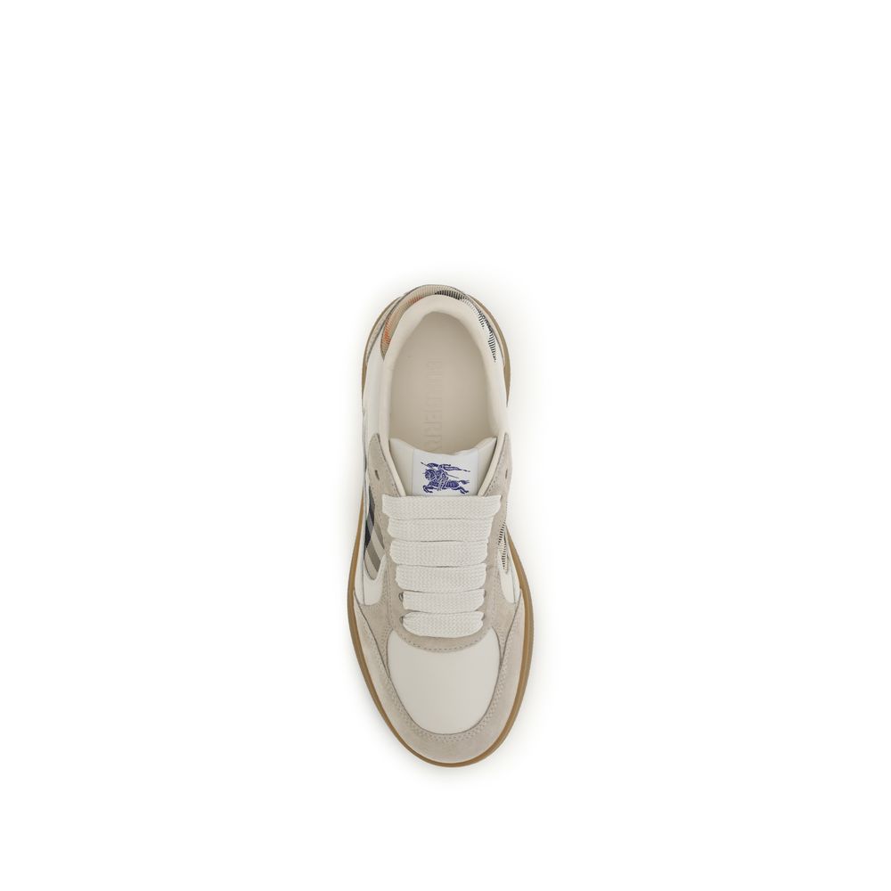 Terrace Calf Leather Check Sneakers