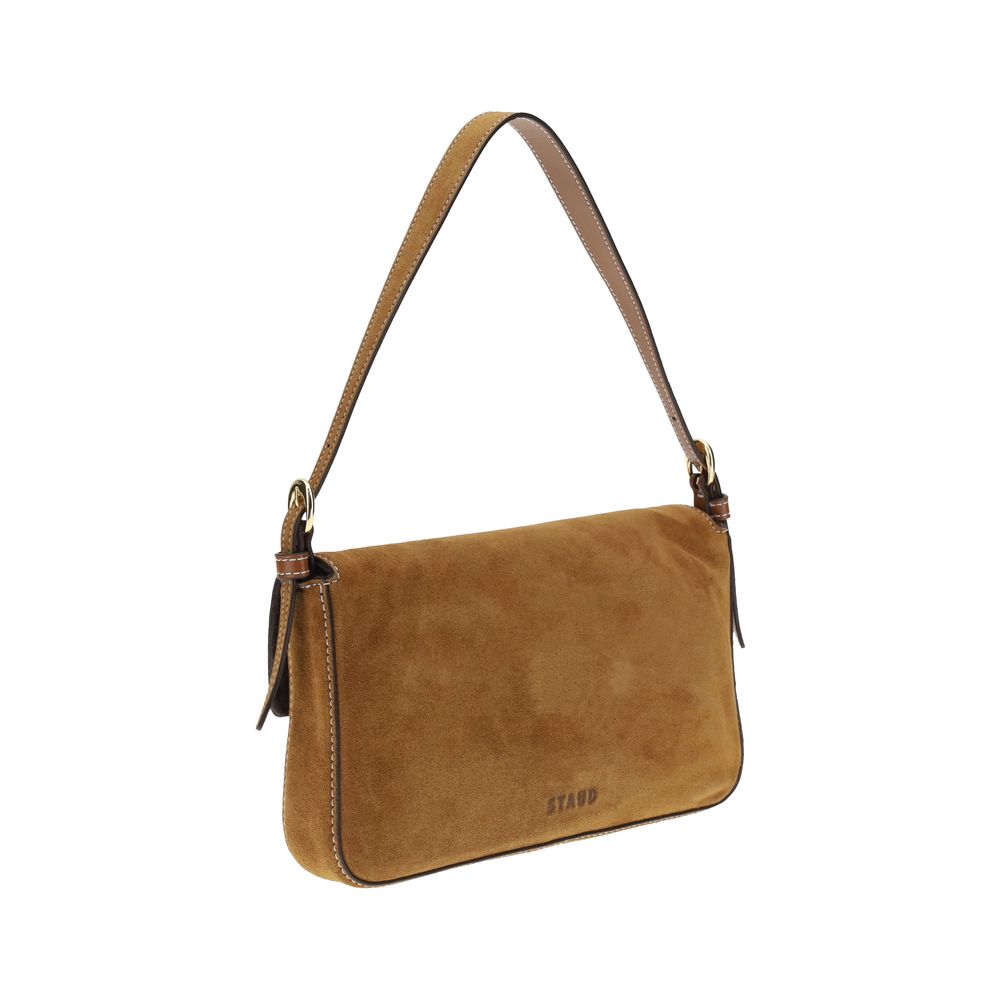Brown Calfskin Harlow Shoulder Bag