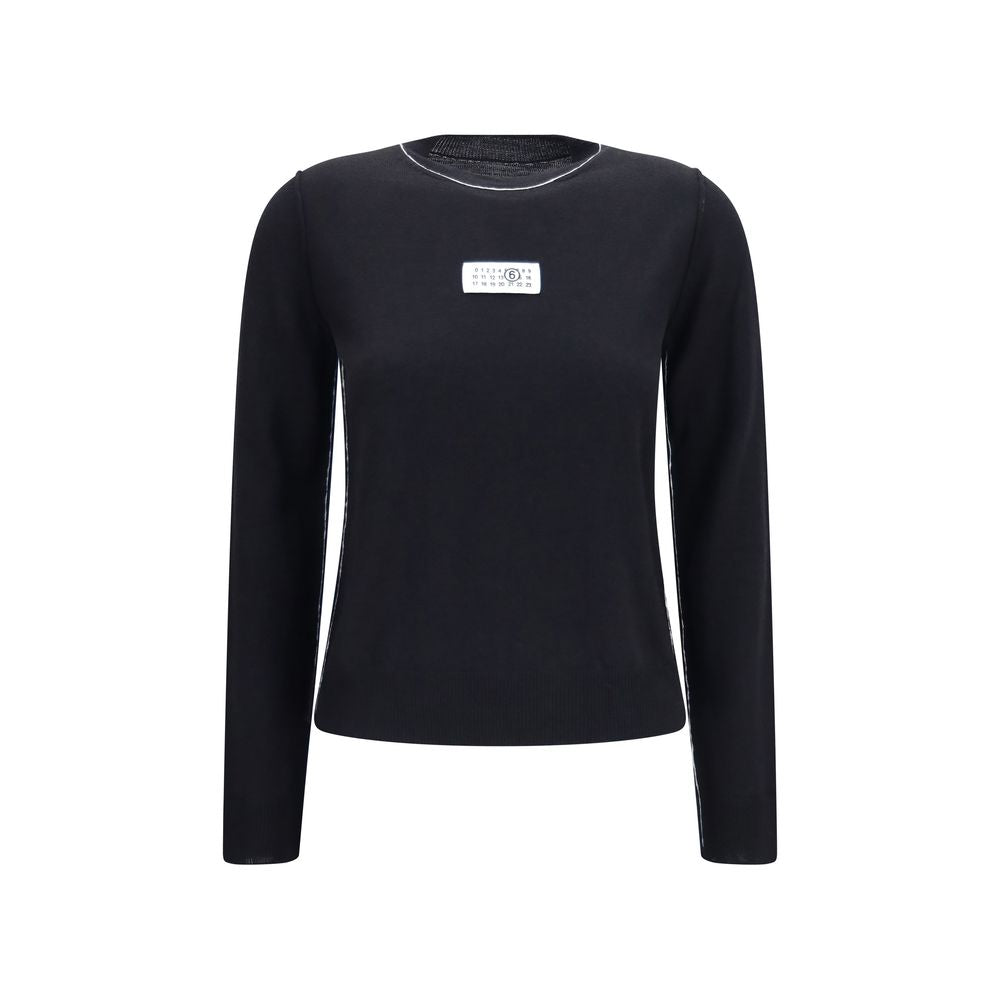 Brown Virgin Wool Crewneck T‑Shirt