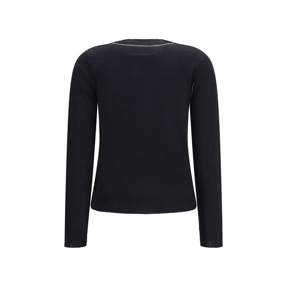 Brown Virgin Wool Crewneck T‑Shirt