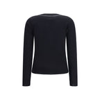 Brown Virgin Wool Crewneck T‑Shirt
