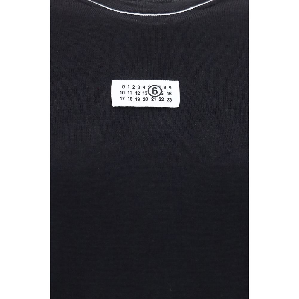 Brown Virgin Wool Crewneck T‑Shirt