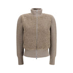 Beige Merino Wool Cardigan