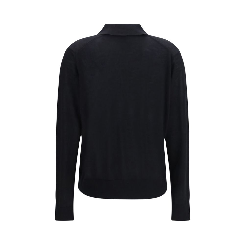 Oversized Fine-Knit Cashmere Polo
