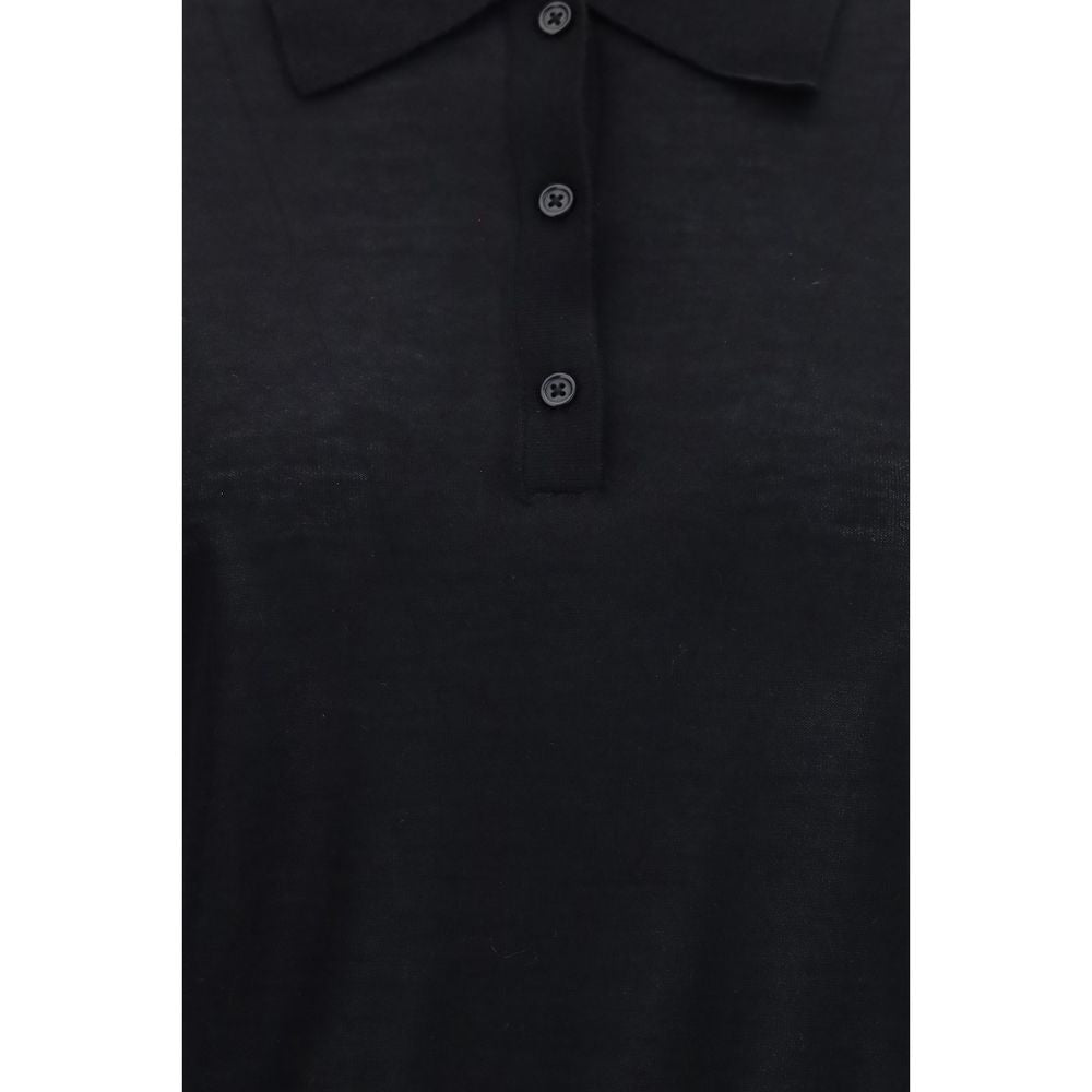 Oversized Fine-Knit Cashmere Polo