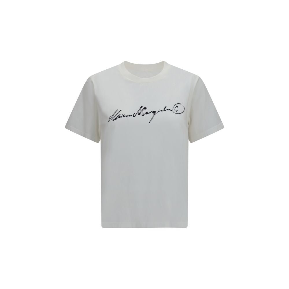 White Hand-Dyed Cotton T-Shirt