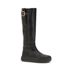 Glossy Calfskin Delia Boots