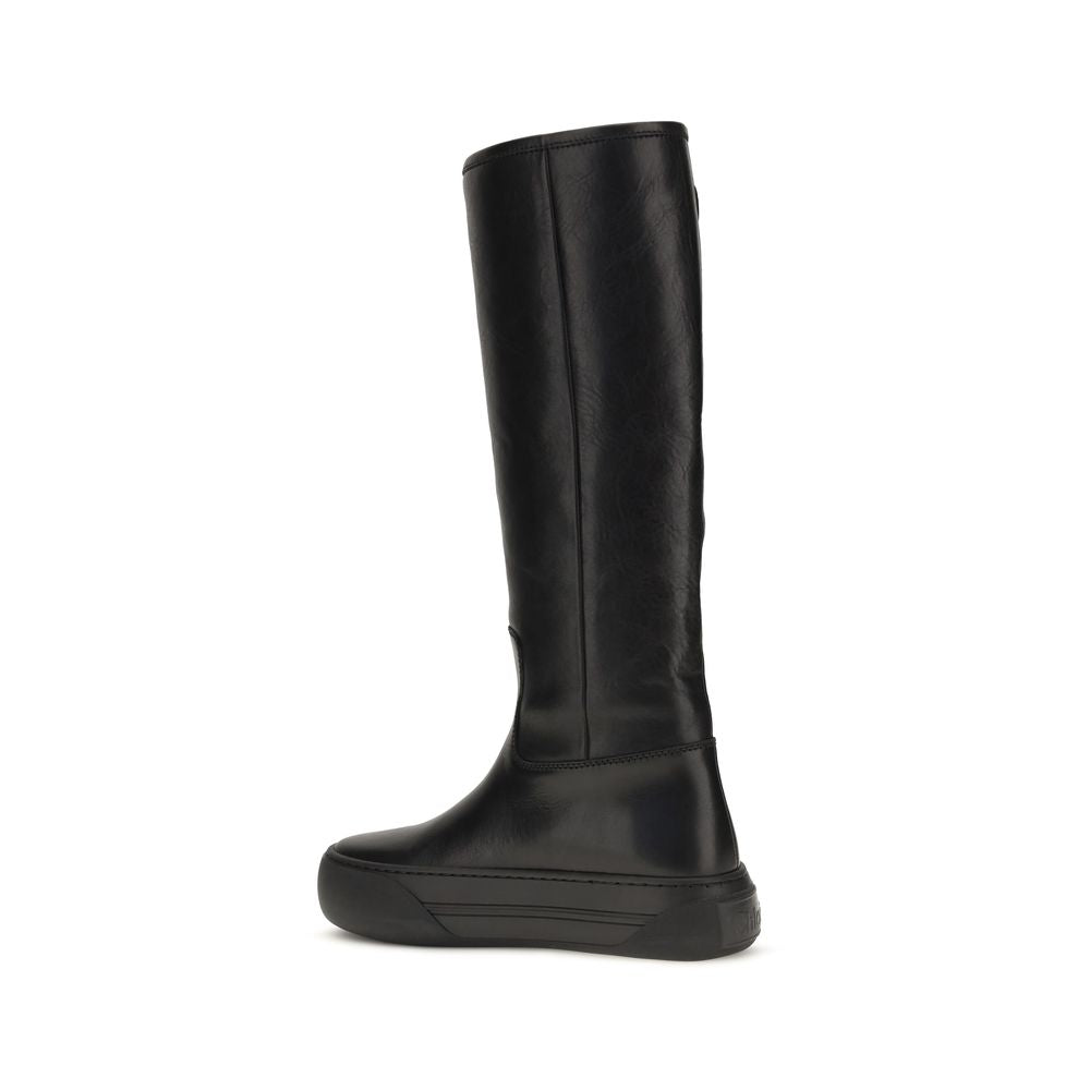 Glossy Calfskin Delia Boots