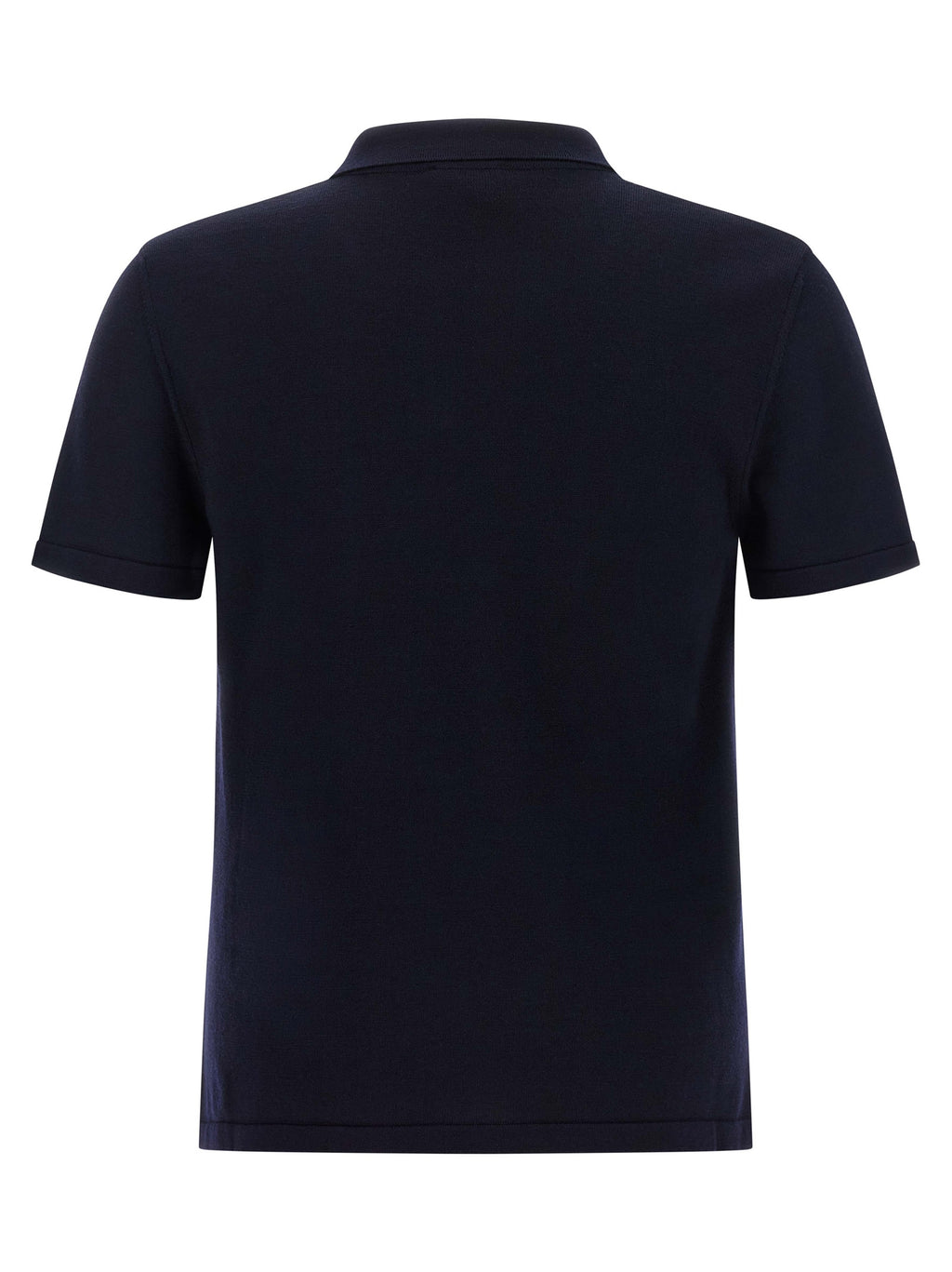 Blue Virgin Wool Gide Polo Shirt