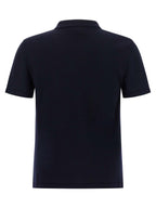 Blue Virgin Wool Gide Polo Shirt