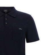Blue Virgin Wool Gide Polo Shirt