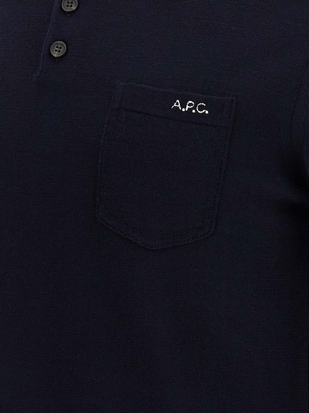 Blue Virgin Wool Gide Polo Shirt