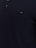 Blue Virgin Wool Gide Polo Shirt