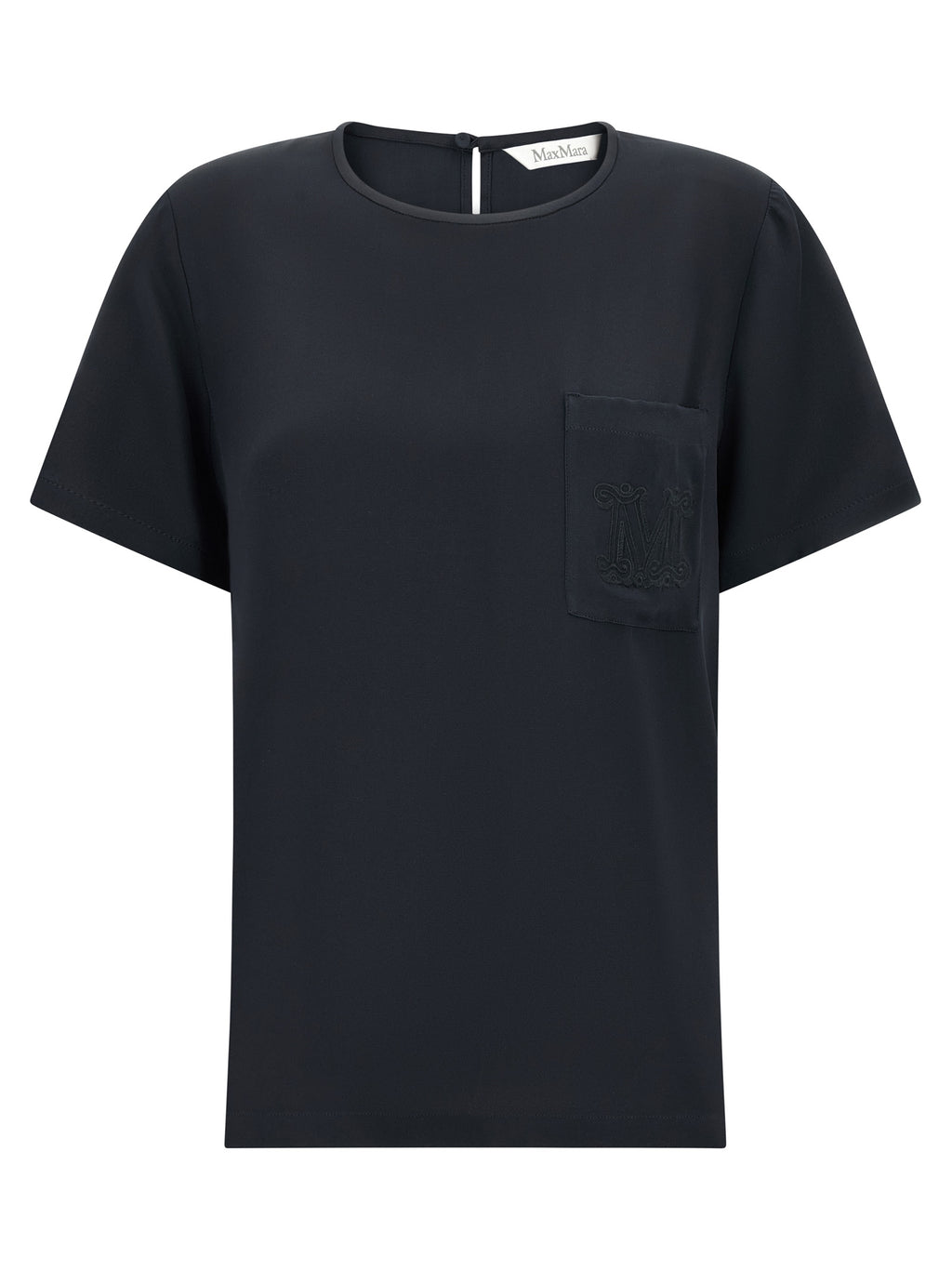 MxmPagano Black Silk Blouse