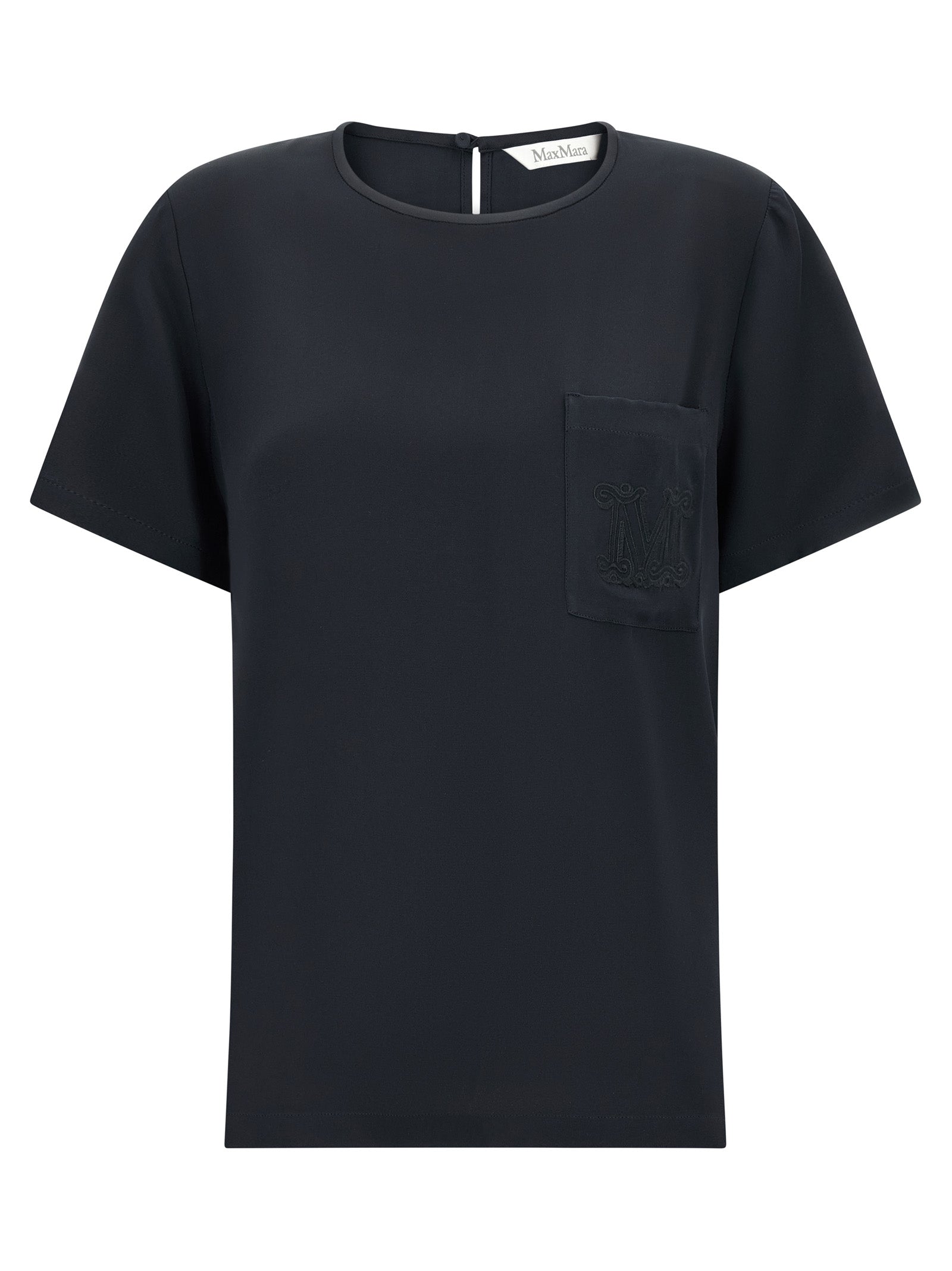 MxmPagano Black Silk Blouse