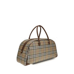 Cotton Check Travel Duffle