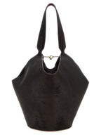 Bordeaux Calfskin Lotus Tote Bag