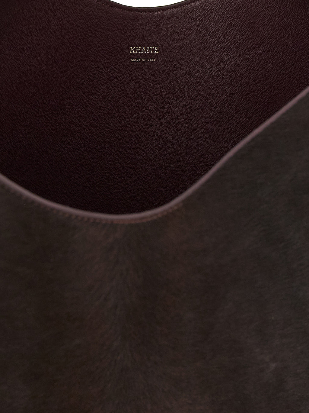 Bordeaux Calfskin Lotus Tote Bag