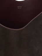 Bordeaux Calfskin Lotus Tote Bag