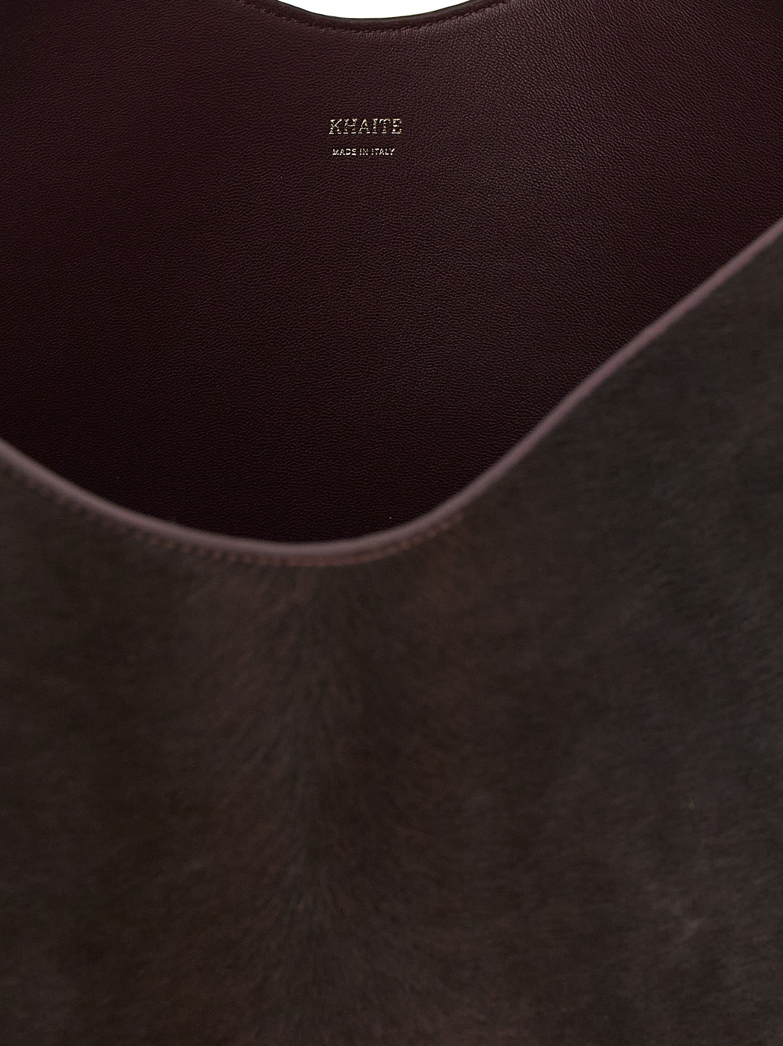 Bordeaux Calfskin Lotus Tote Bag
