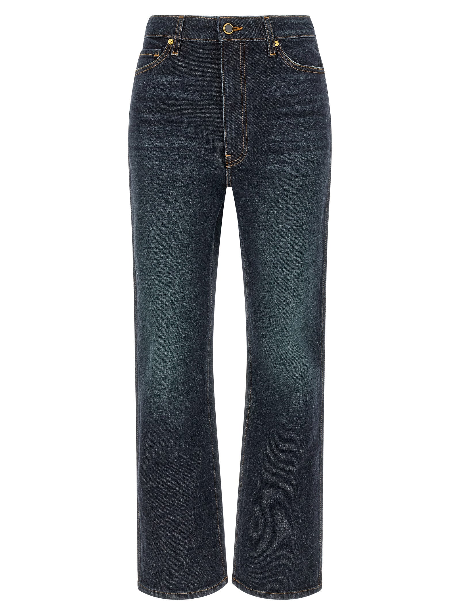 Abigail Blue Cotton Flared Jeans