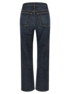Abigail Blue Cotton Flared Jeans