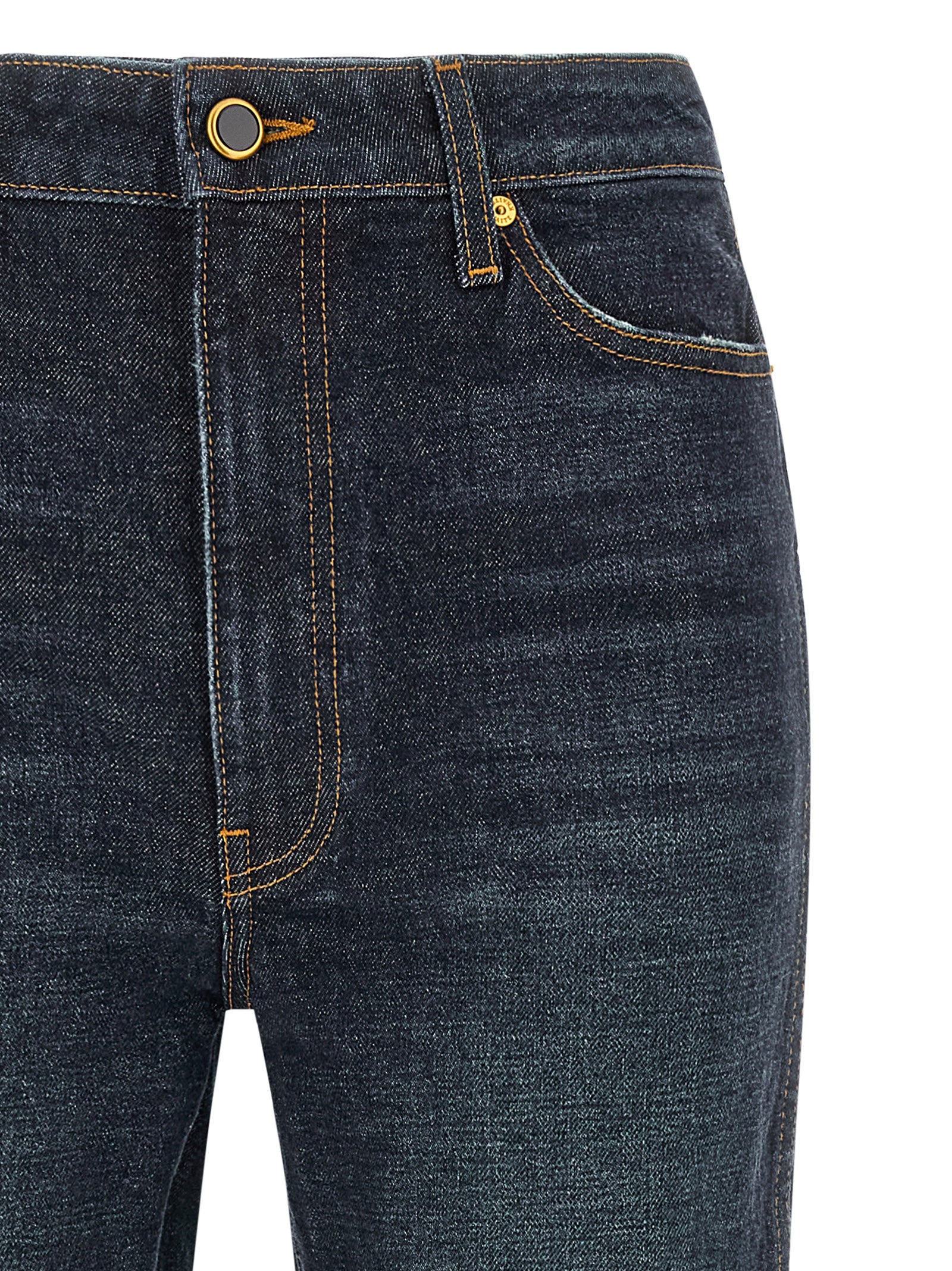 Abigail Blue Cotton Flared Jeans