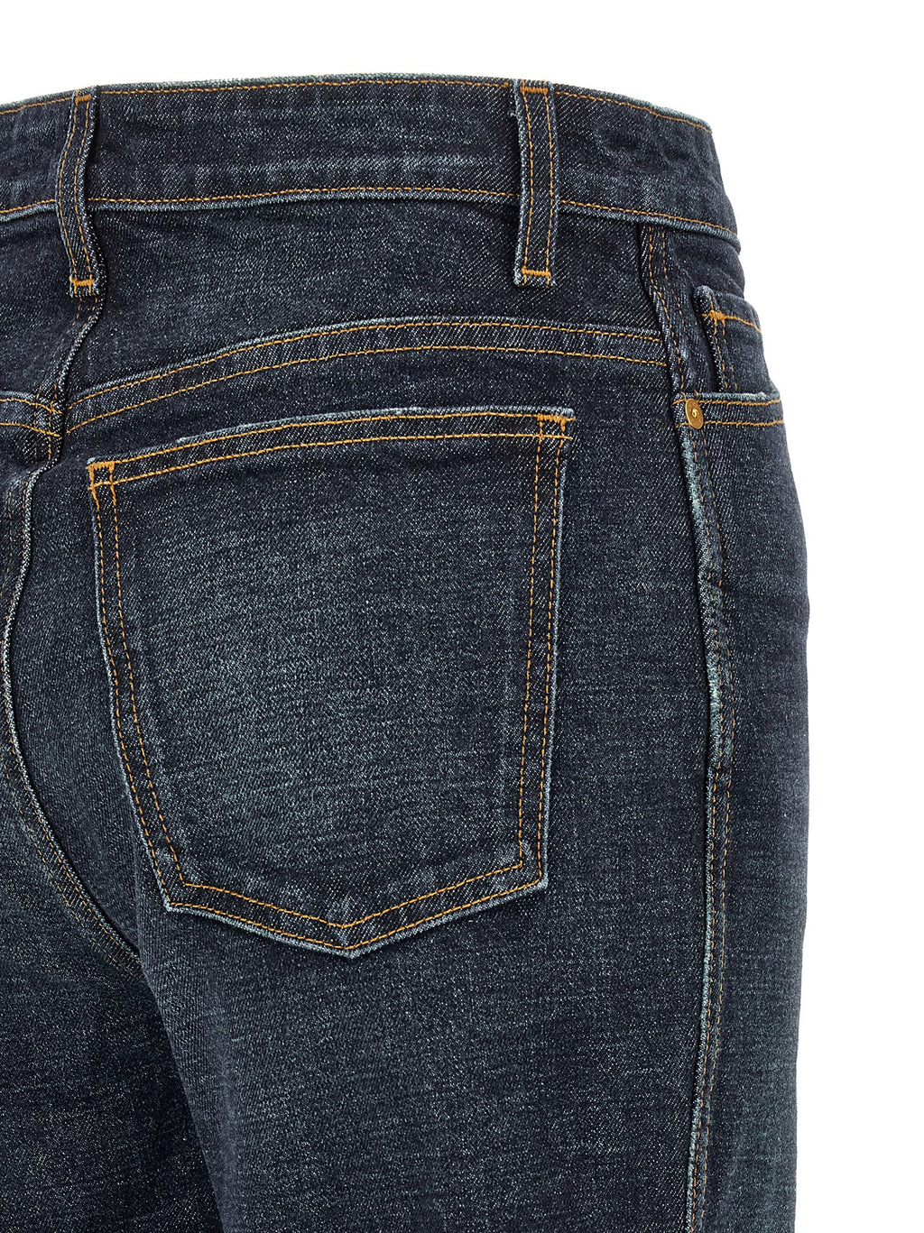 Abigail Blue Cotton Flared Jeans