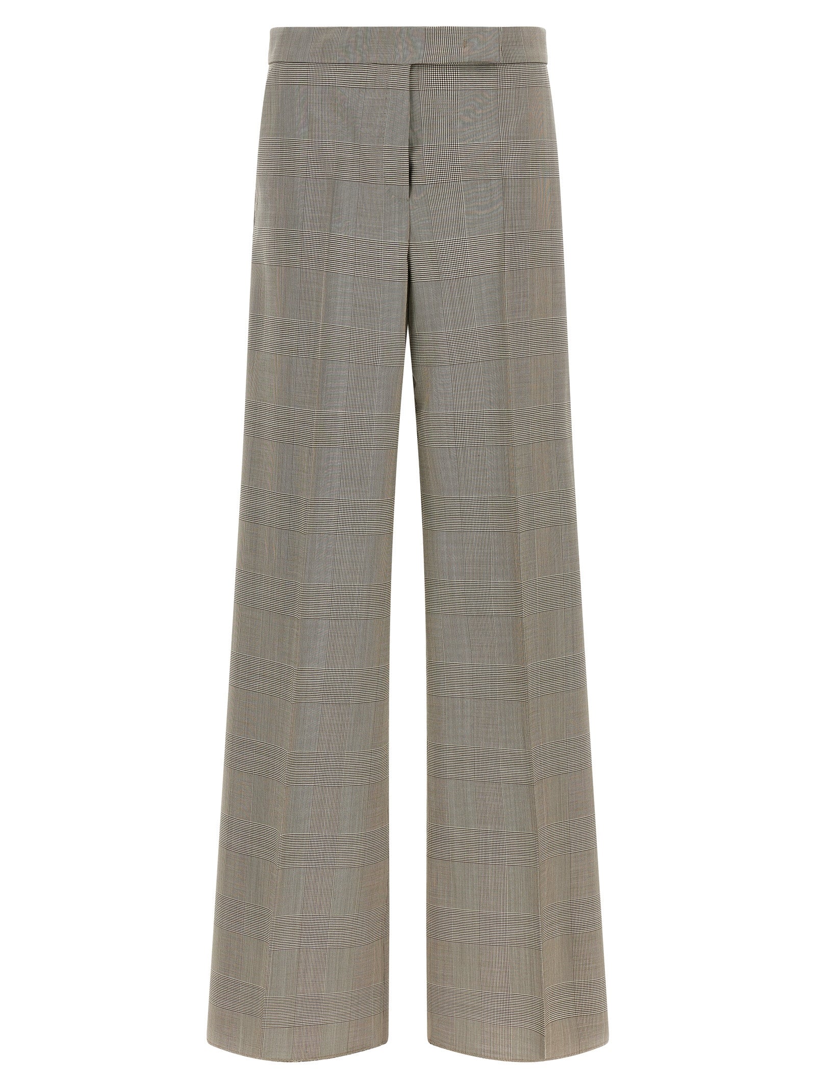 Pure Virgin Wool Wide-Leg Trousers