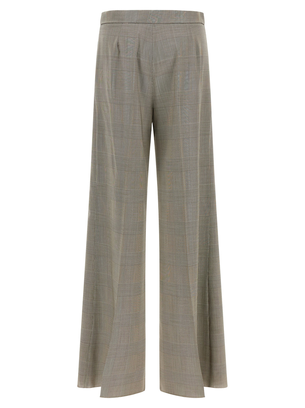 Pure Virgin Wool Wide-Leg Trousers