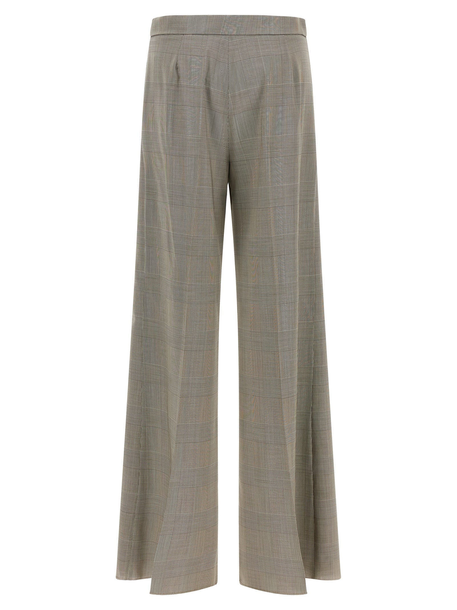 Pure Virgin Wool Wide-Leg Trousers
