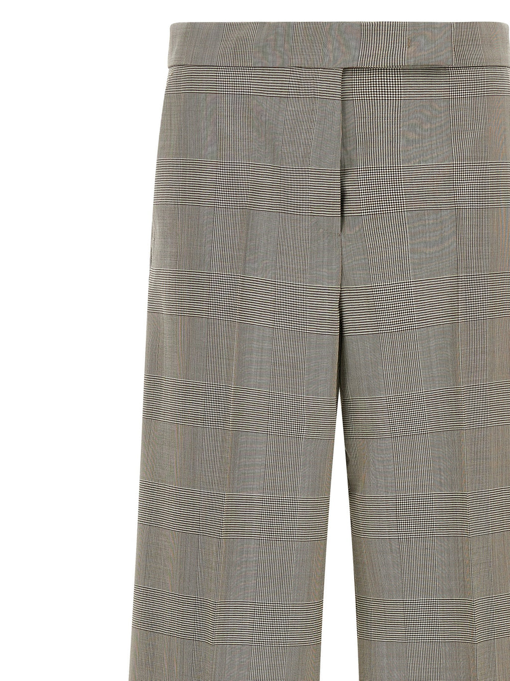 Pure Virgin Wool Wide-Leg Trousers