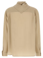 MxmDry Silk Crepe de Chine Blouse
