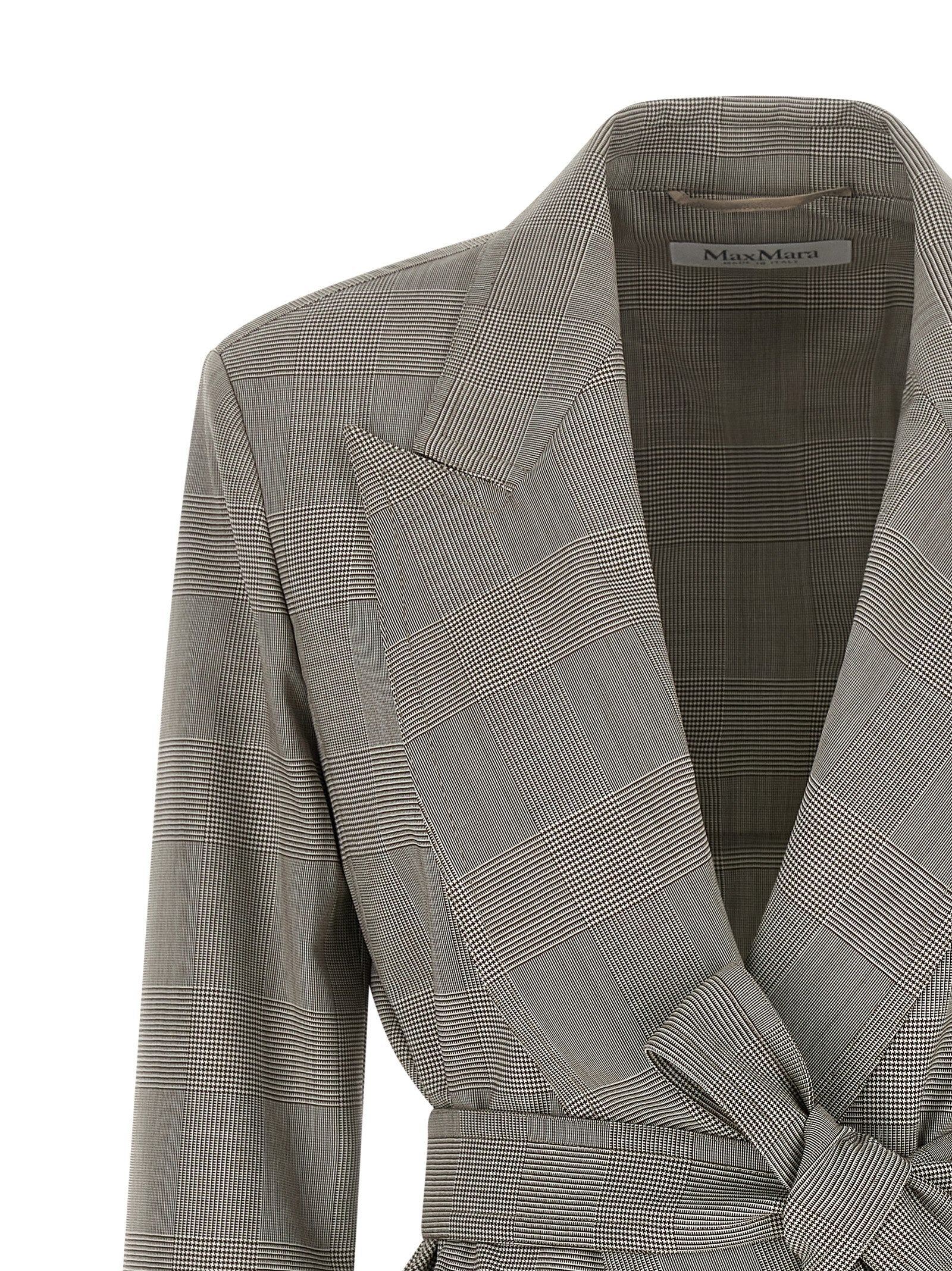 Gray Prince of Wales Virgin Wool Blazer